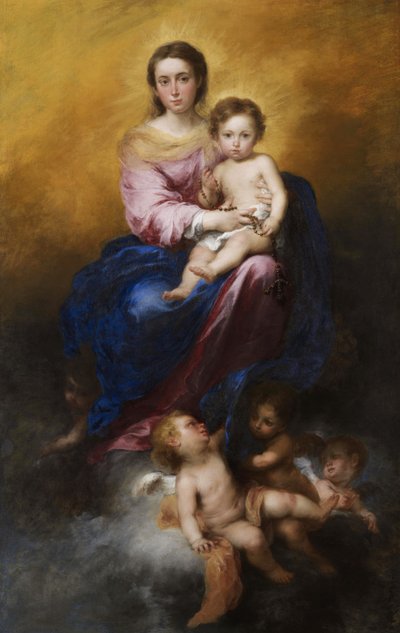 The Madonna of the Rosary by Bartolomé Esteban Murillo